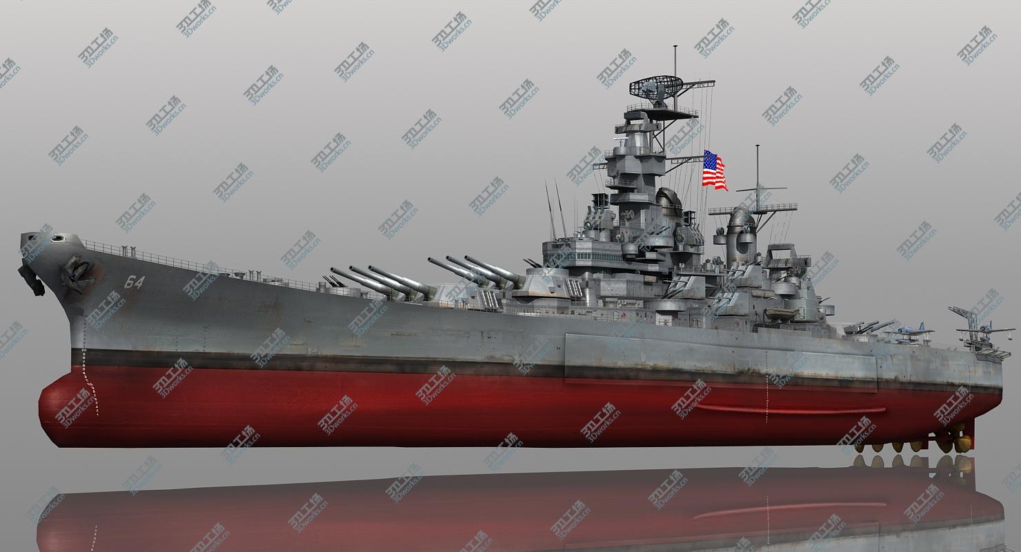 images/goods_img/2021040162/3D model Battleship USS Wisconsin BB-64 WWII 1942-1945/5.jpg